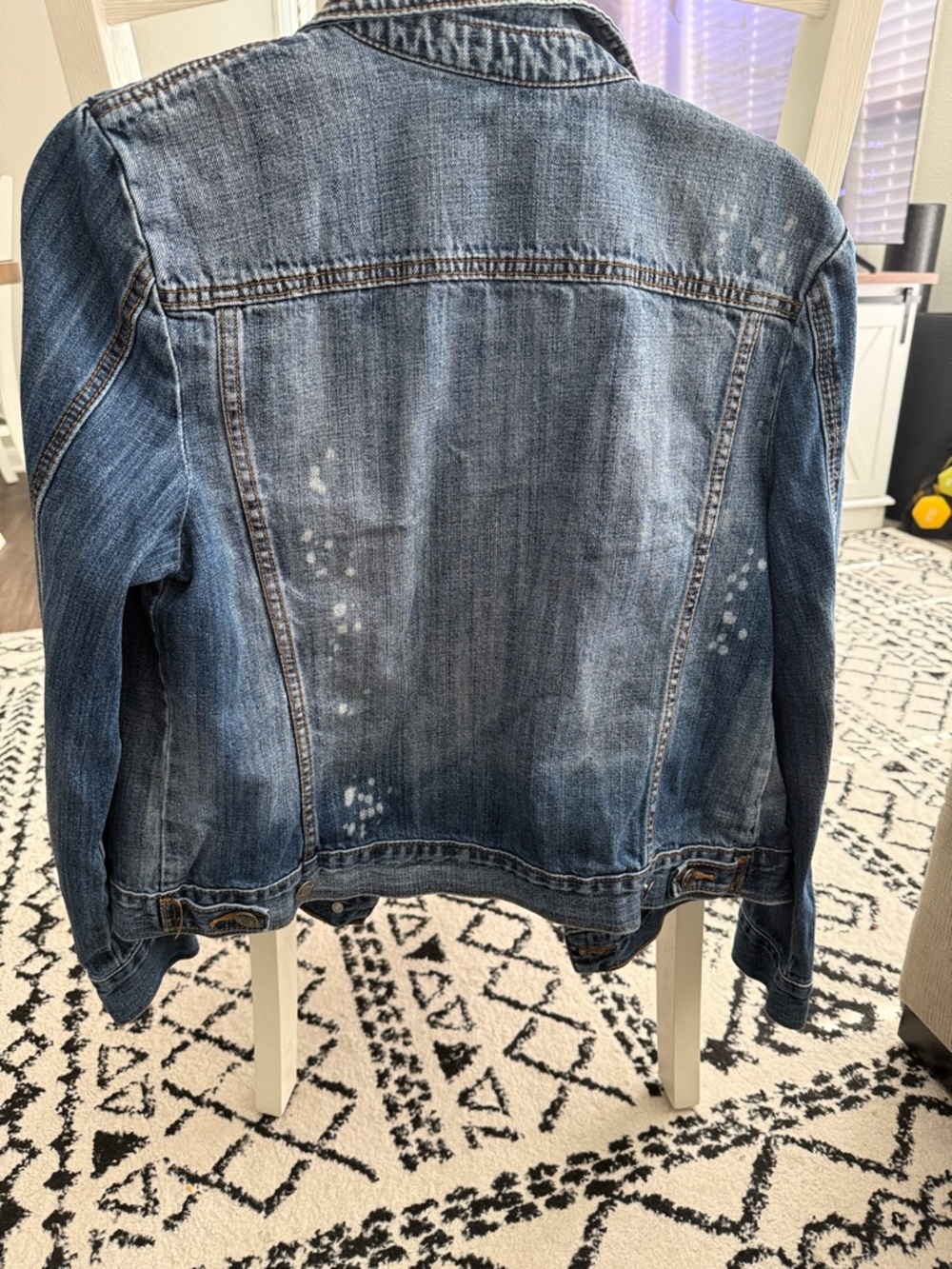I Heart Ronson Distressed Blue Denim Jacket - Picture 2 of 2